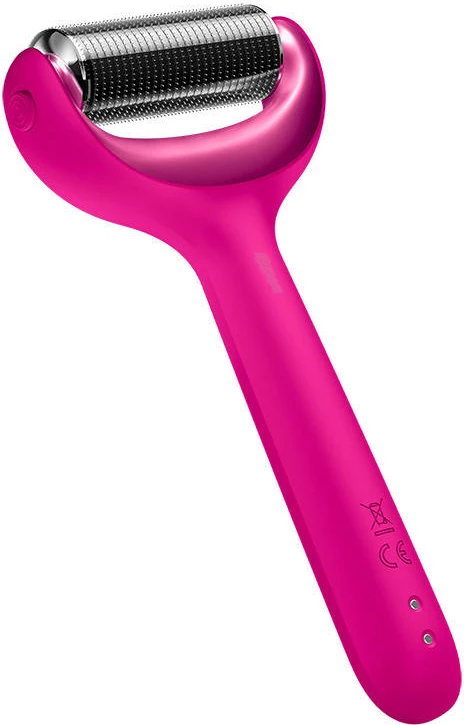 Roller mezoterapie Geske MicroNeedle Face&Body 9in1 me aplikacion, magenta