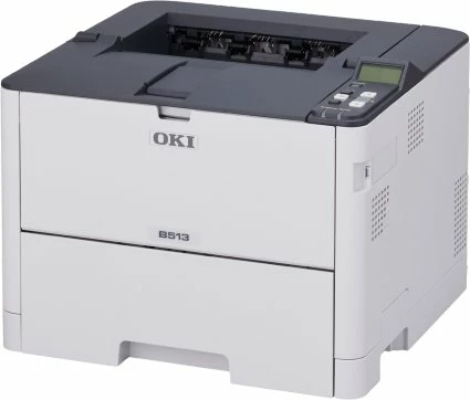 Printer laser OKI B513dn A4 1200x1200 DPI, monokrom, duplex, LAN gigabit, 512 MB, gri/bardhë