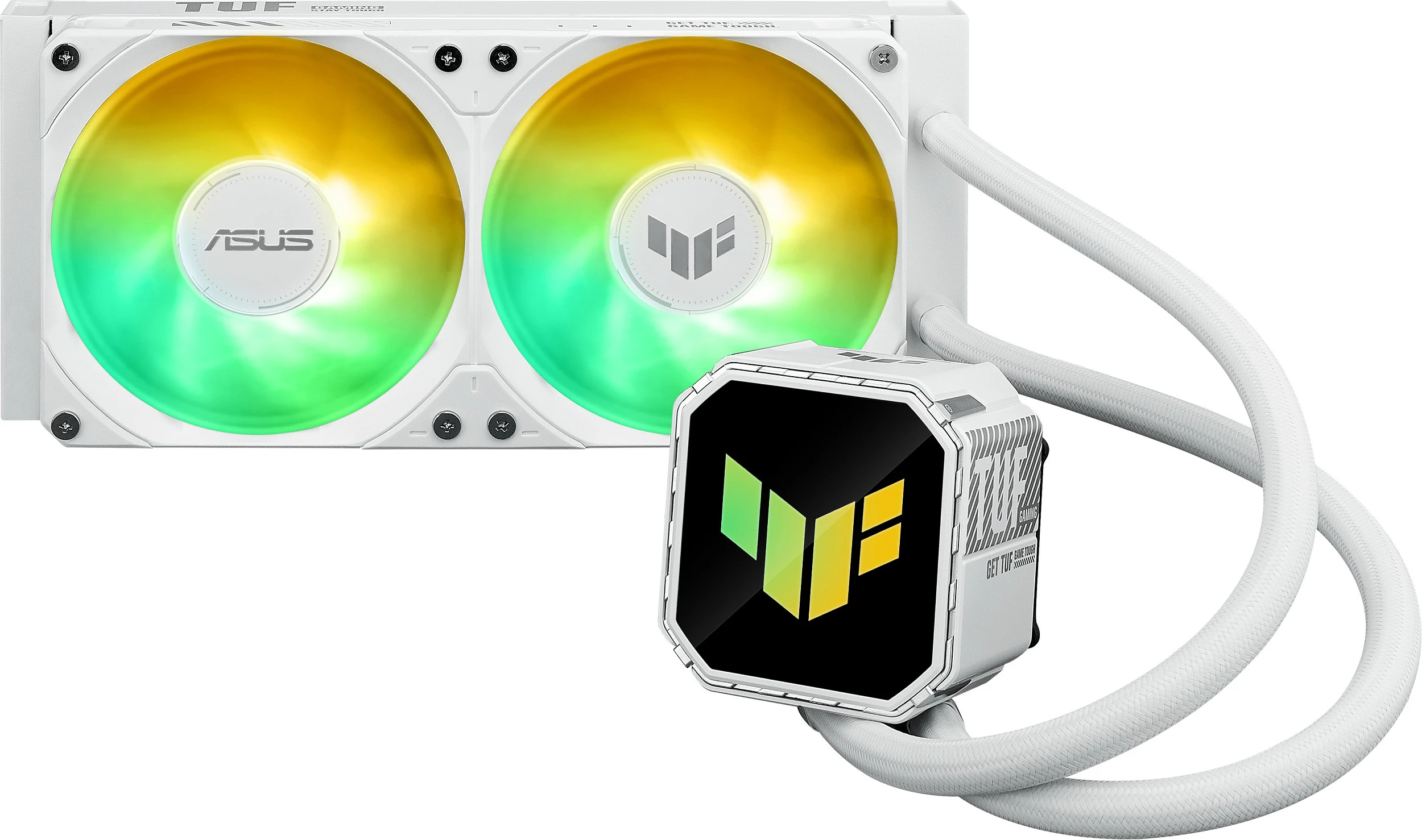 Ftohës uji AIO ASUS TUF Gaming LC III 240 ARGB, 240mm, LGA1851/1700/1200, AM4/AM5, i bardhë
