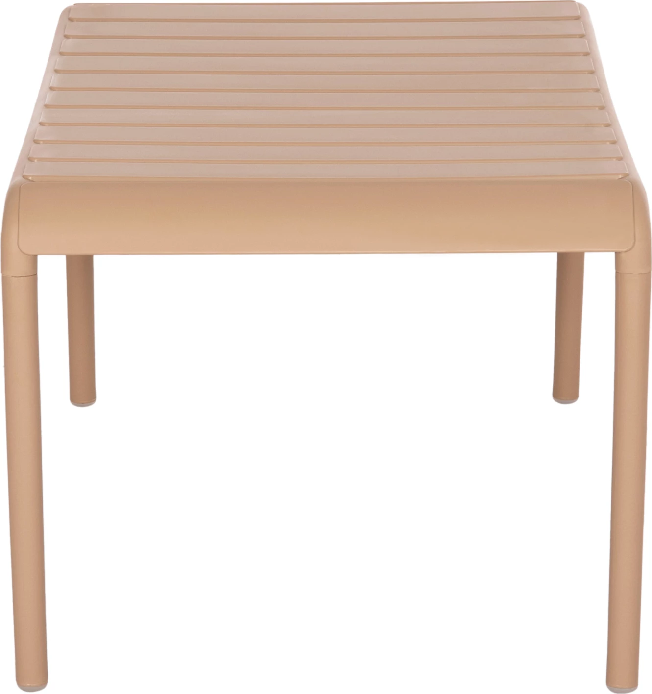 Tavolinë kafeje për jashtë, KORVER FH6334.04, polipropilen, ngjyrë kapuçino, 100x60x46cm