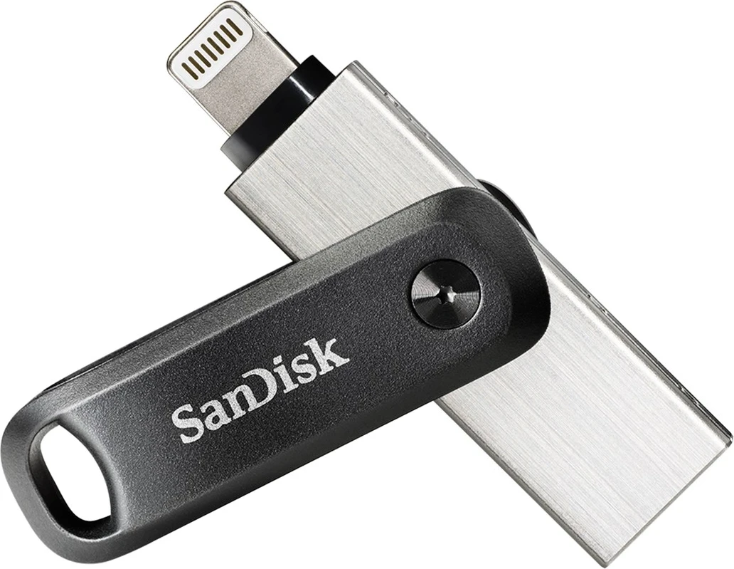 USB Flash SanDisk 128GB, Gri dhe Argjendtë