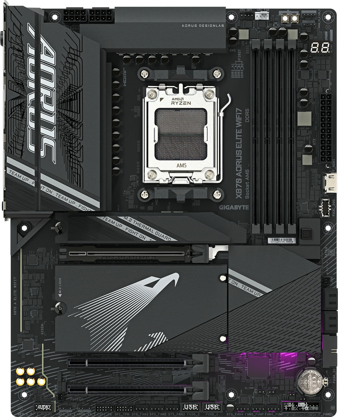 Pllakë amë Gigabyte X870 A ELITE WIFI7, Socket AM5, DDR5, Wi-Fi 7