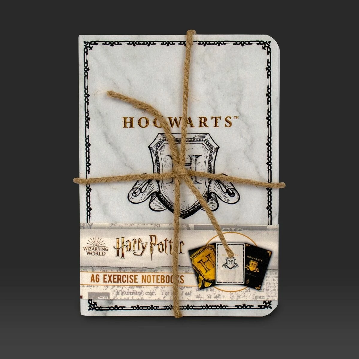 Bllok shënimesh Blue Sky Harry Potter Hogwarts Shield, A6, 40 faqe me vija, hardcover, set 3 copë