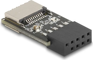 Adapter intern DeLOCK USB 9-pin (header) në USB Type-E Key A, gri
