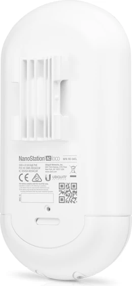 Pikë qasjeje Ubiquiti airMAX NanoStation Loco5AC, 5GHz 802.11ac, 1x Gigabit Ethernet, Passive PoE, e bardhë