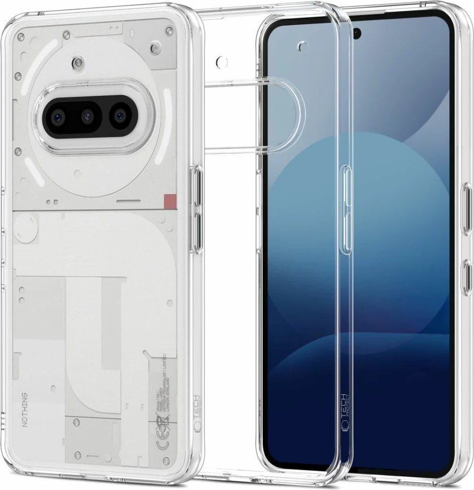 Mbështjellës Tech-Protect FlexAir Hybrid për Nothing Phone 3A, Transparent