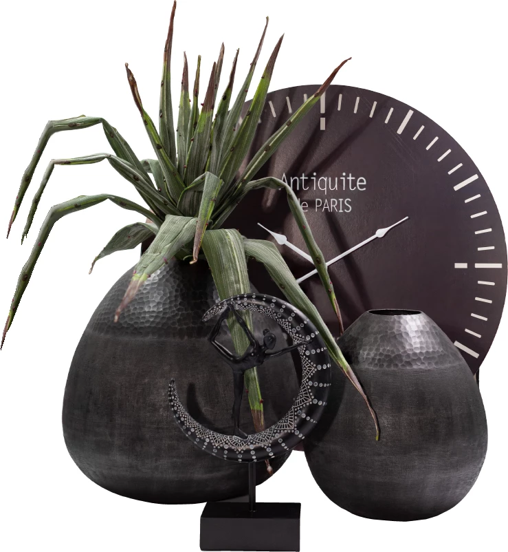 Vazo DROP, alumin, ngjyrë grafit, 32x32x29 cm