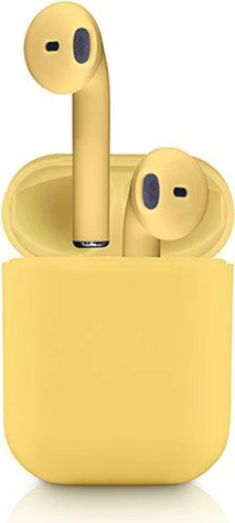 Kufje Moye Aurras True Wireless, Bluetooth 5.0, stereo, 2-3 orë bateri, 10 m rreze, të verdha, set me kuti karikimi