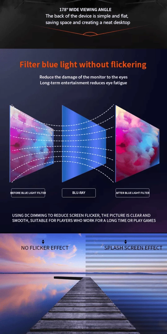 27 inch Curved Monitor Gaming STARDOM ZP2774  2K  1500R 165Hz