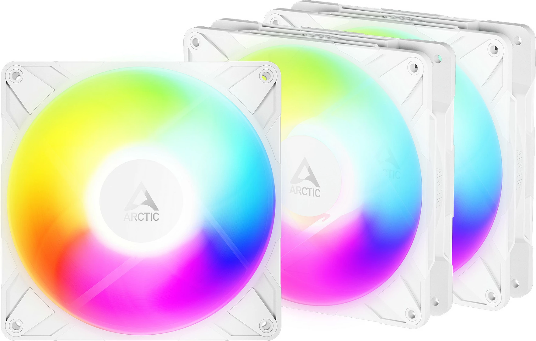 Ventilator kasë ARCTIC P14 Pro Reverse PWM A-RGB, 140mm, 3 copë, i bardhë
