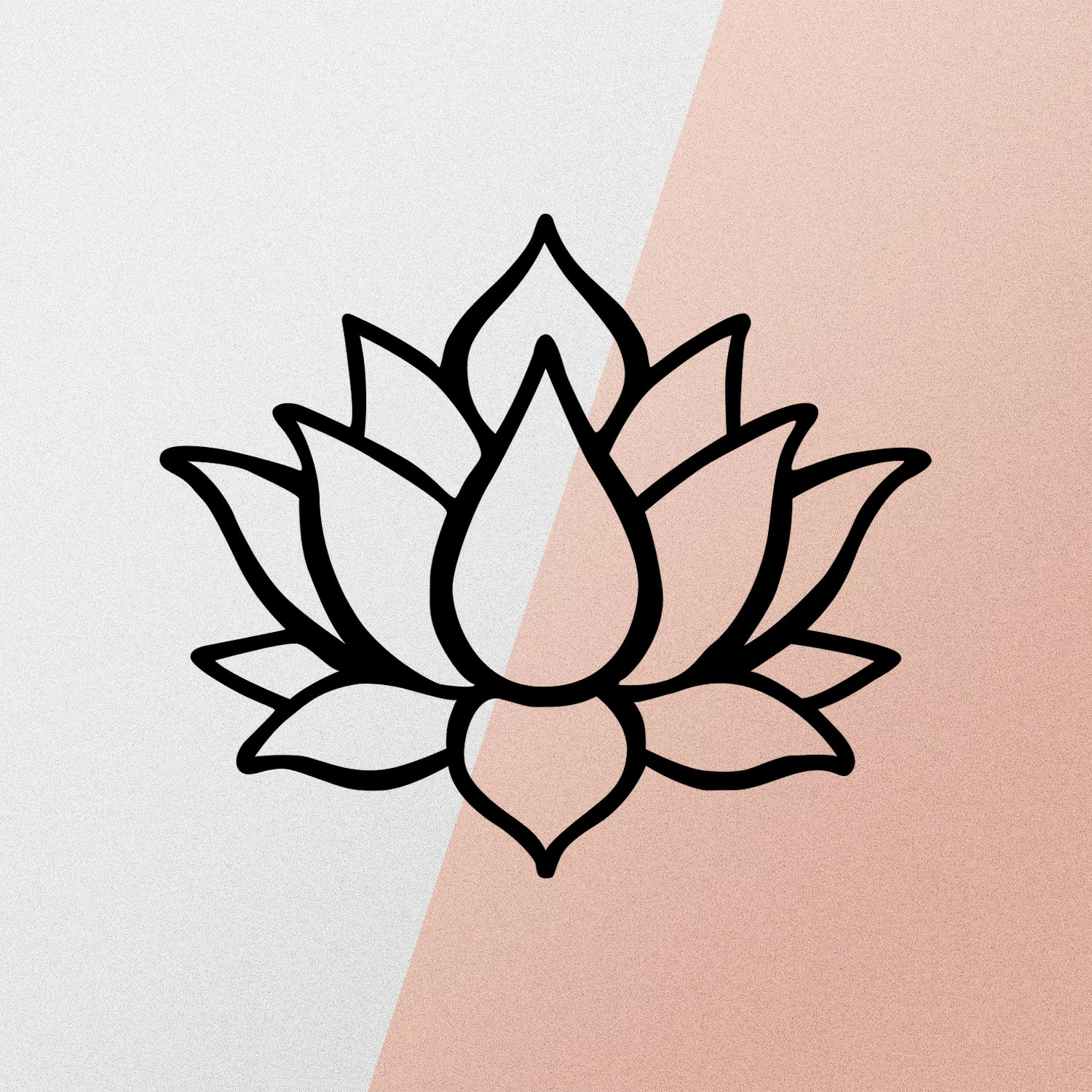 Aksesor dekorativ muri prej metali, lule lotus, Wallity, 50x43cm