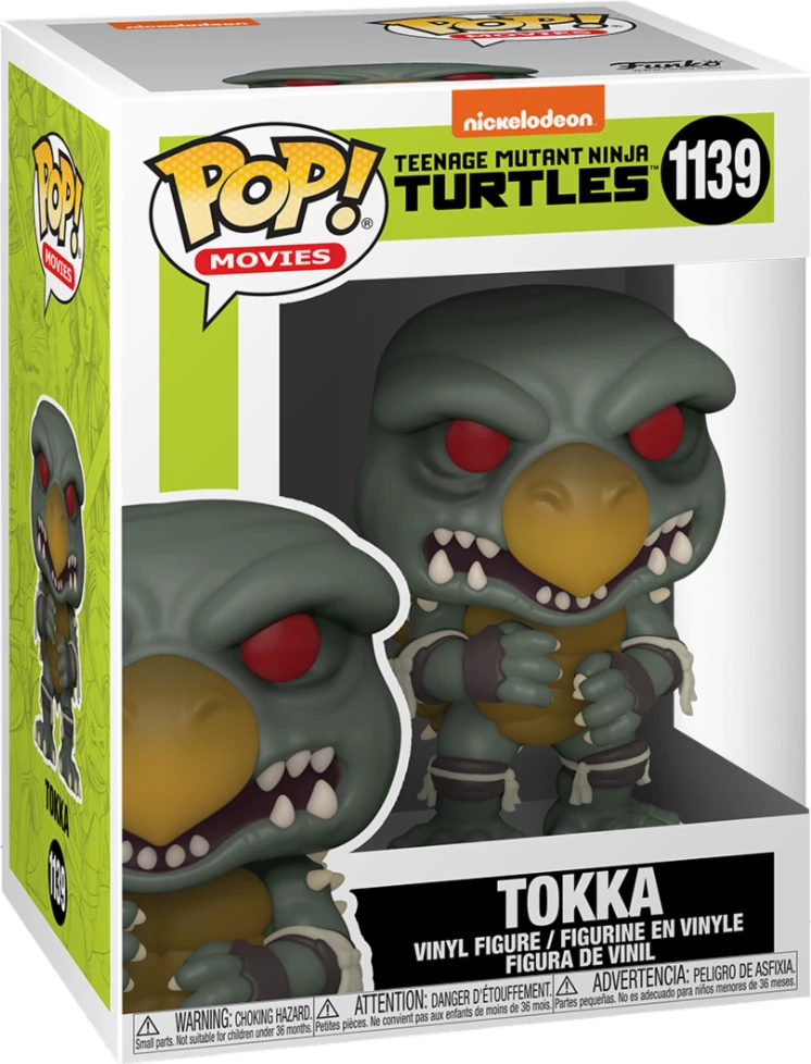 Figurinë koleksionuese Funko Pop Movies TMNT 2 Tokka, vinyl, gri/jeshile