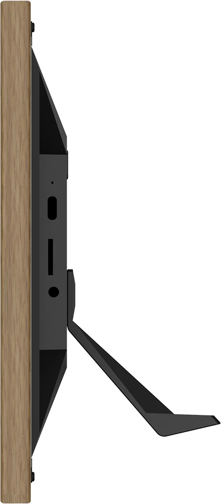 Kornizë fotografish digjitale Wozinsky WRC-32 10.1" IPS 1280×800 me Wi‑Fi dhe Frameo 32GB, me prekje, kafe e çelët