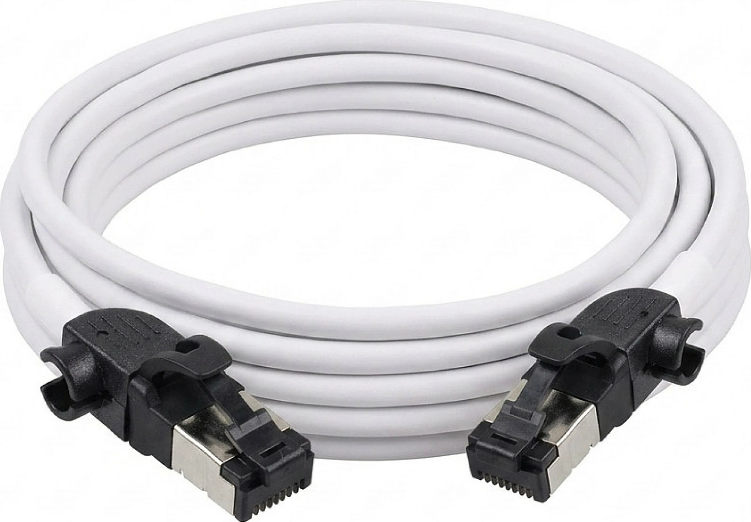 Kabllo rrjeti Synergy21 RJ45 CAT6A 2m, S/FTP slim 500MHz, e bardhë
