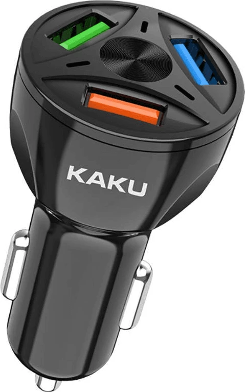 Karikues për veturë Kaku KSC-486 QC 3.0 20W 3x USB, i zi