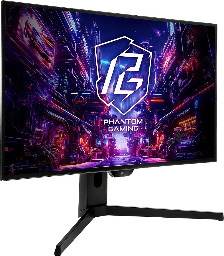 Monitor ASRock Phantom Gaming PGO27QFS, 27", OLED QHD, 240Hz, FreeSync Premium Pro, USB-C, i zi