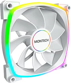 Ventilator për kasë Montech RX140 PWM 140mm, RGB, i bardhë
