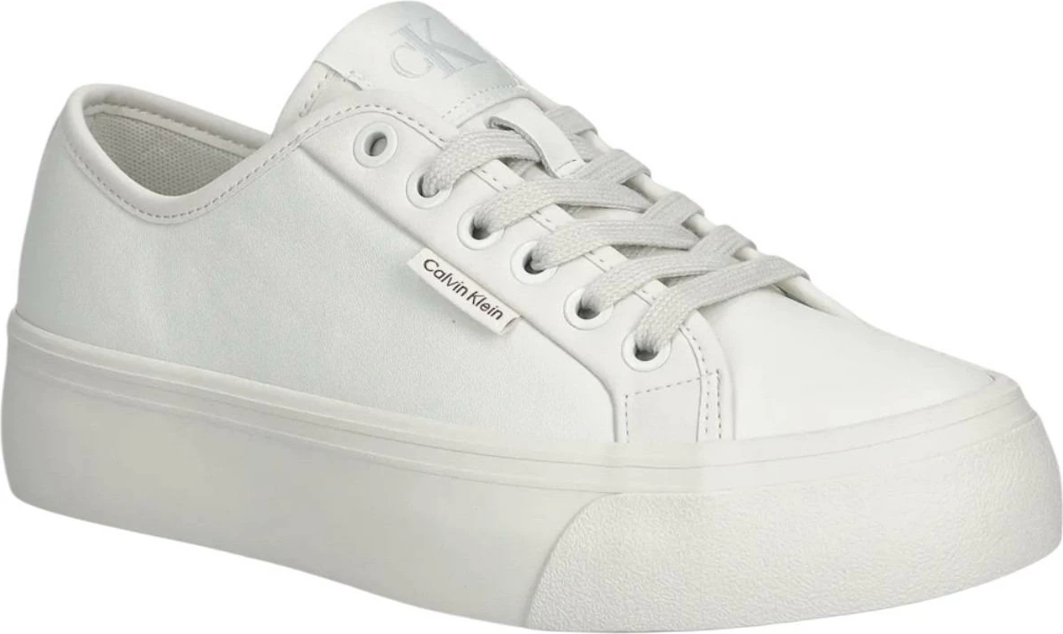 Atlete për femra Calvin Klein Jeans VULC FLATF LACE UP L YW0YW01932, të bardha [Madhësia: 39]