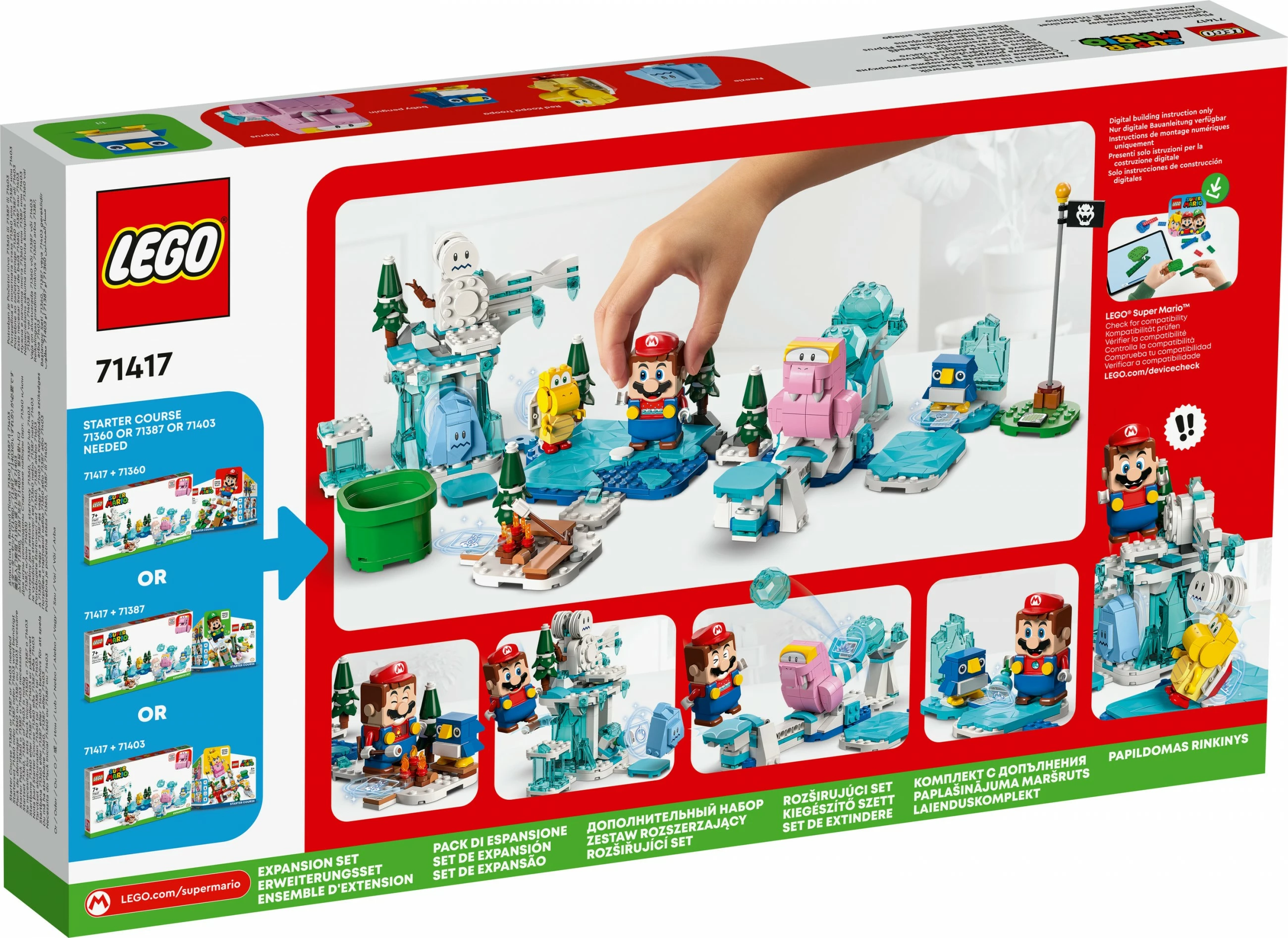 Set ndërtimi LEGO Super Mario Fliprus Snow Adventure Expansion, 567 pjesë, shumëngjyrësh