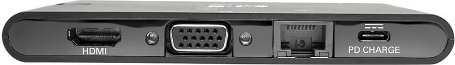 Dock USB-C Eaton Tripp Lite Series, 4K HDMI, VGA, Hub USB-A/USB-C, GbE, SD/MicroSD, PD 100W, i zi