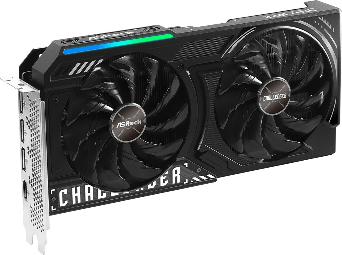 Kartelë grafike ASRock Arc A580 Challenger OC 12GB, e zezë