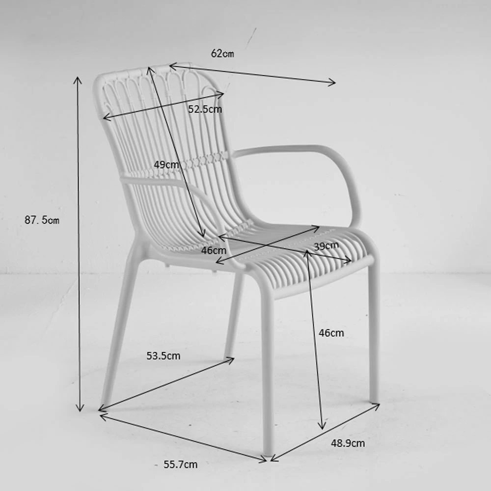 Karrige Jakarta e zezë, 61x65x87