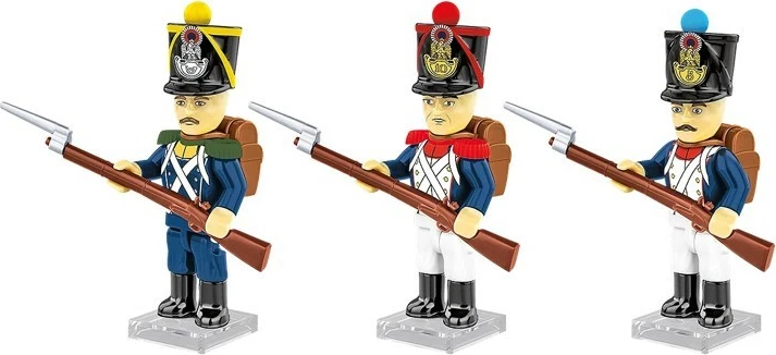 Set blloqe ndërtimi, Cobi, COBI-20090, 41 elemente, 3 figurina, Napoleonic Wars, plastikë