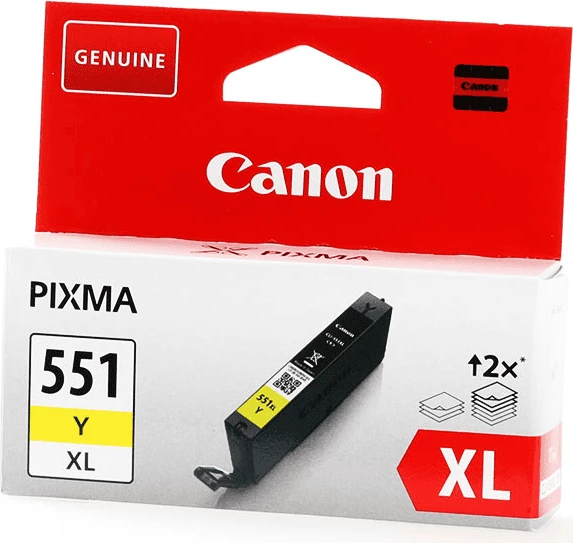 Kartrixh bojë Canon CLI-551YXL (6446B001) XL 11 ml 695 faqe, e verdhë