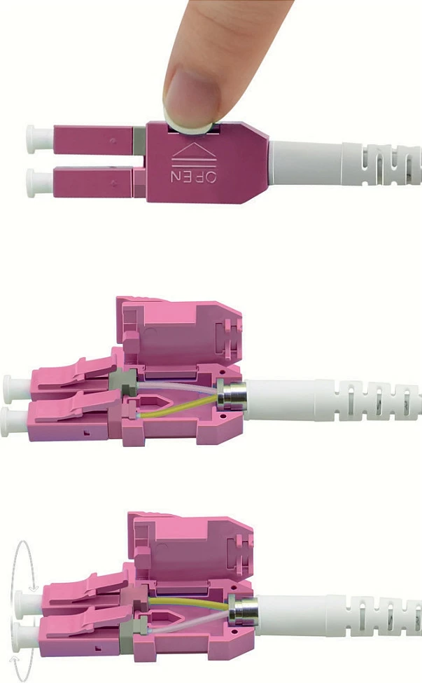 Kabllo fiber optike ROLINE 21.15.8652, LC-LC, OM4, 2m, 10Gbit/s, Uniboot, vjollcë