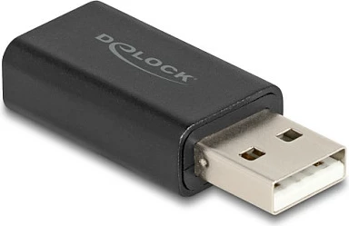 Adapter audio USB DAC DeLOCK 68001, USB-A në 3.5mm 4-pin, 24-bit/96kHz, i zi