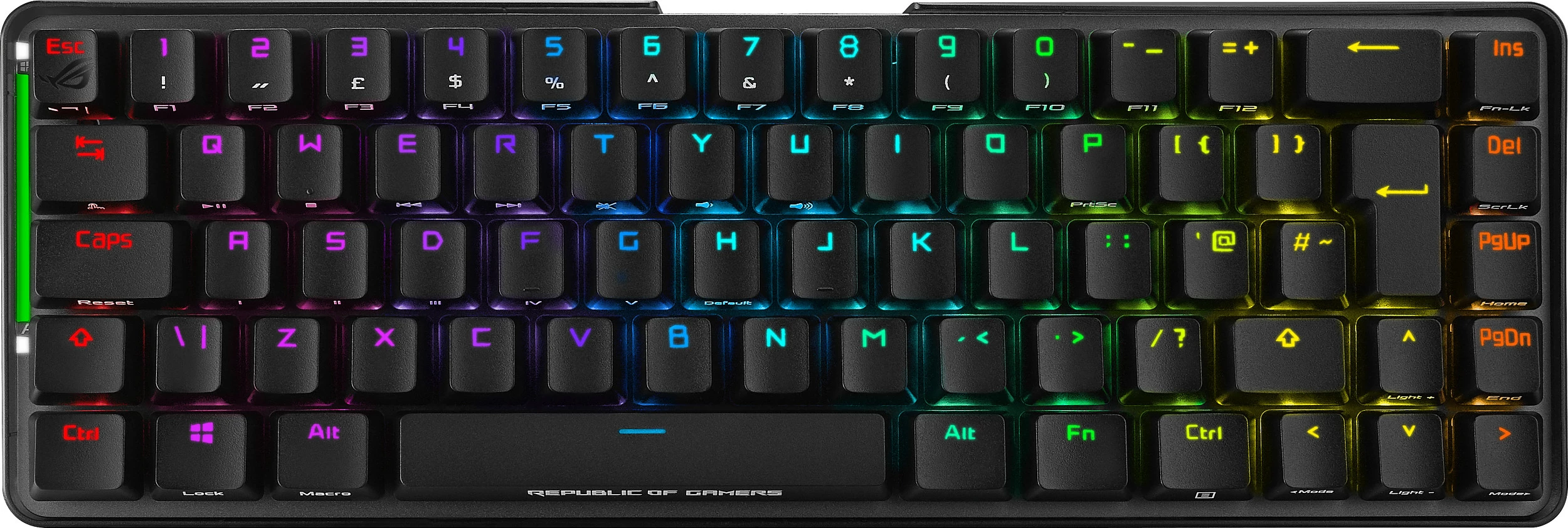 Tastierë gaming ASUS ROG Falchion NX, mekanike 65%, AZERTY FR, RGB, wireless/USB-C, e zezë