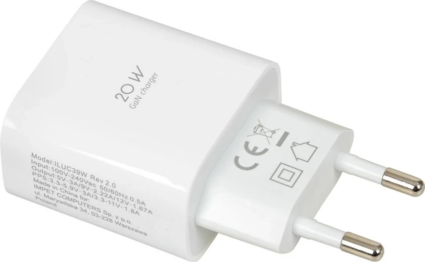 Karikues muri IBOX C-39 PD20W, bardhë