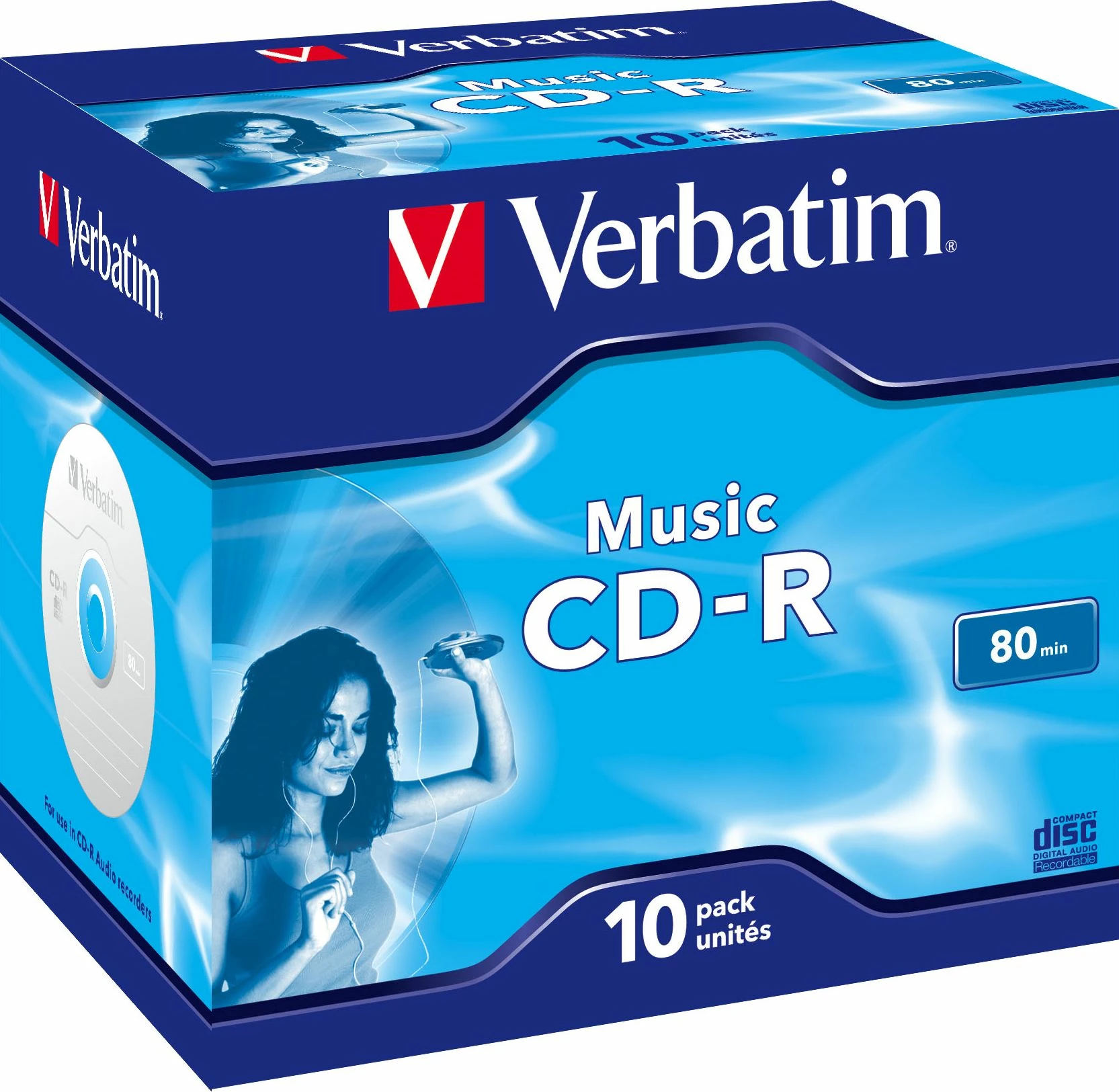 CD-R Verbatim 43365 700 MB / 80 min 16x, 10 copë