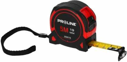 Metër shirit PROLINE 20413 3 m/16 mm me magnet, e zezë/kuqe