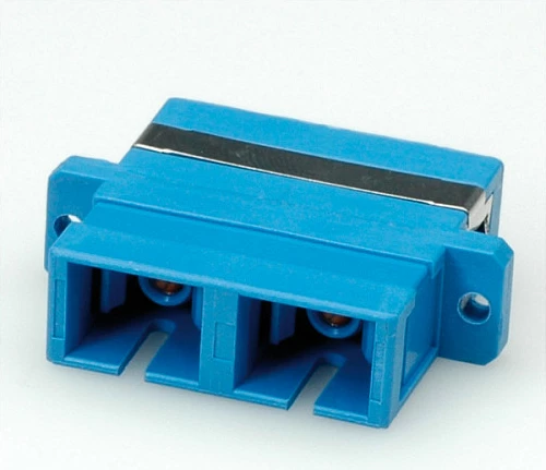 Adapter fibër optike ROLINE SC Duplex Z, 2x SC femër-2x SC femër, i kaltër