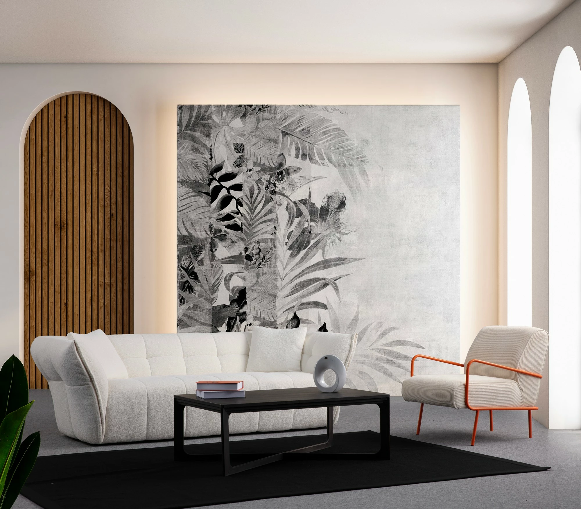 Divan treshe Atelier del Sofa, Boxer 3, i bardhë