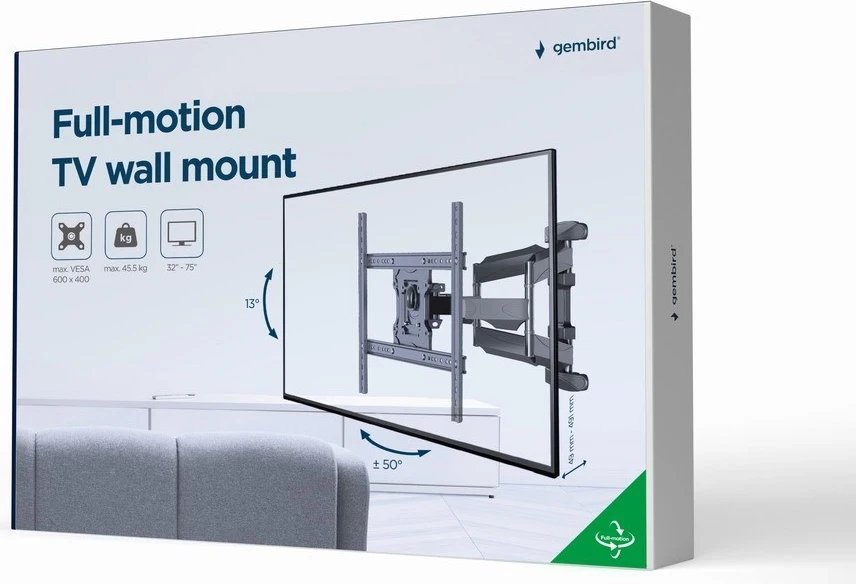 Mbajtës i lëvizshëm për TV Gembird WM-75ST-01, 32”-75”