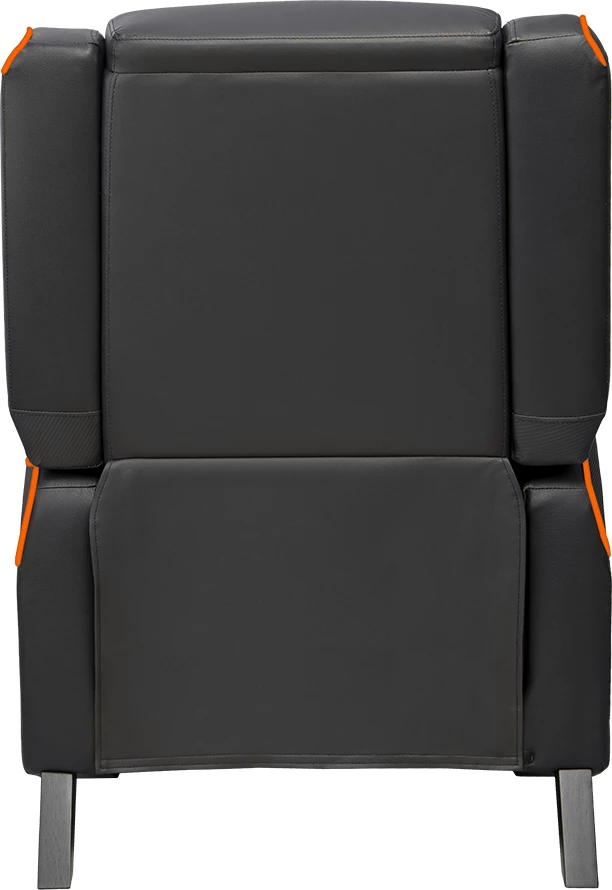 Sofë gaming COUGAR Ranger S, PVC lëkurë, shtrirje 160°, max 160 kg, zi/portokalli