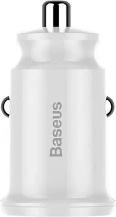Karikues veture Baseus Grain CCALL-ML02, 2x USB, 3.1A, i bardhë
