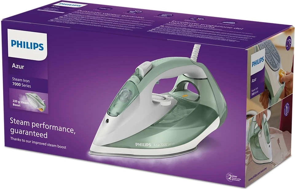 Hekur Philips 7000 series DST7012/70, Jeshil, Gri