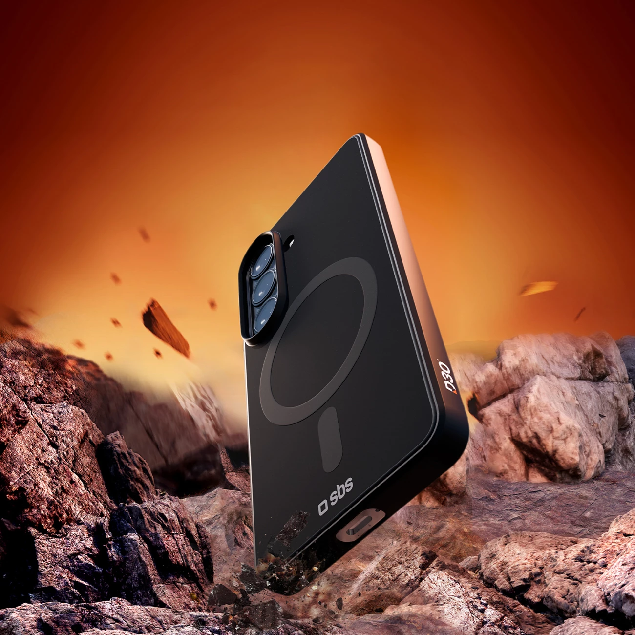 Mbështjellës SBS Full Active Case D3O për Samsung Galaxy S26, kompatibil me MagSafe, i zi