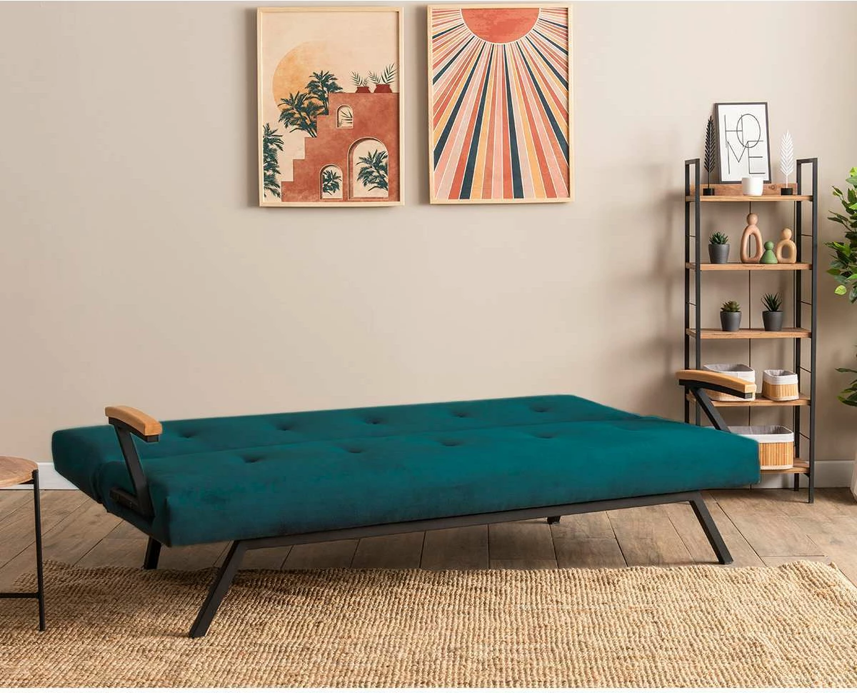 Divan-krevat 3 vende, Atelier del Sofa, ngjyrë jeshile petrol, Zven