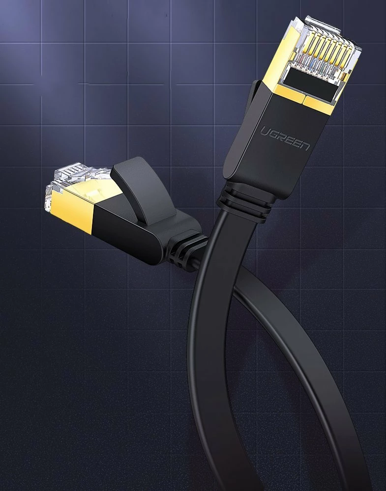 Kabllo rrjeti Ugreen NW106 11265, Cat 7 STP, RJ45, 10m, e zezë