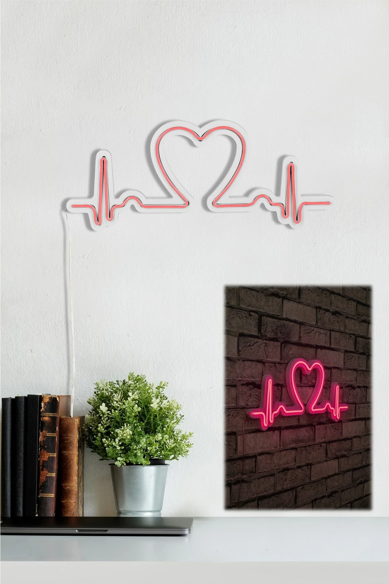 Dritë dekorative LED plastike, Love Rhythm, ngjyrë rozë