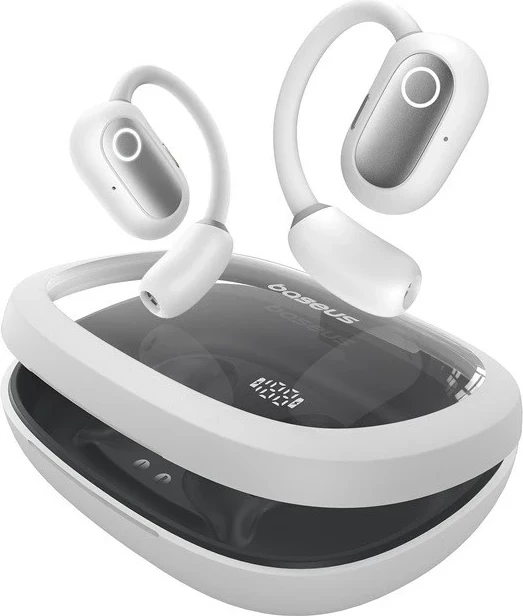 Kufje Baseus Eli Fit Open-Ear, Wireless, Bluetooth, USB Type-C, Bardhë