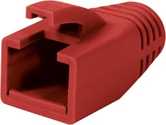 Boot konektori RJ45 LogiLink, 8mm, e kuqe, 50 copë