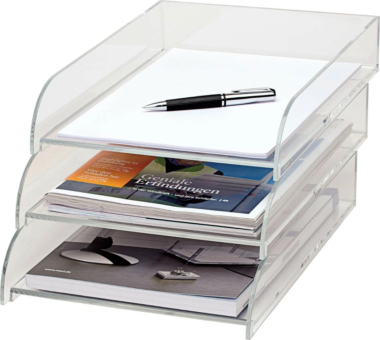 Tabak letre akrilik MAUL, A4, transparent