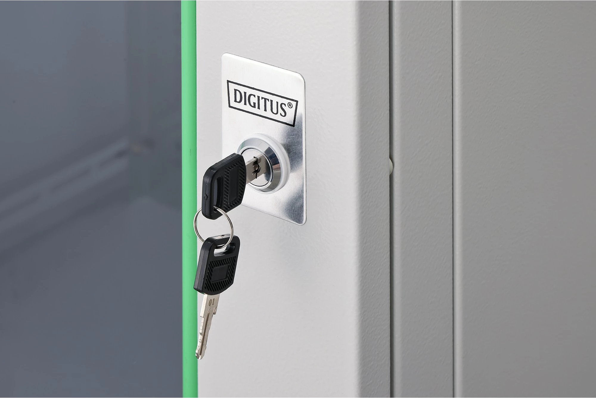 Kasë rrjeti Digitus Dynamic Basic 16U 600x600mm, xham, gri