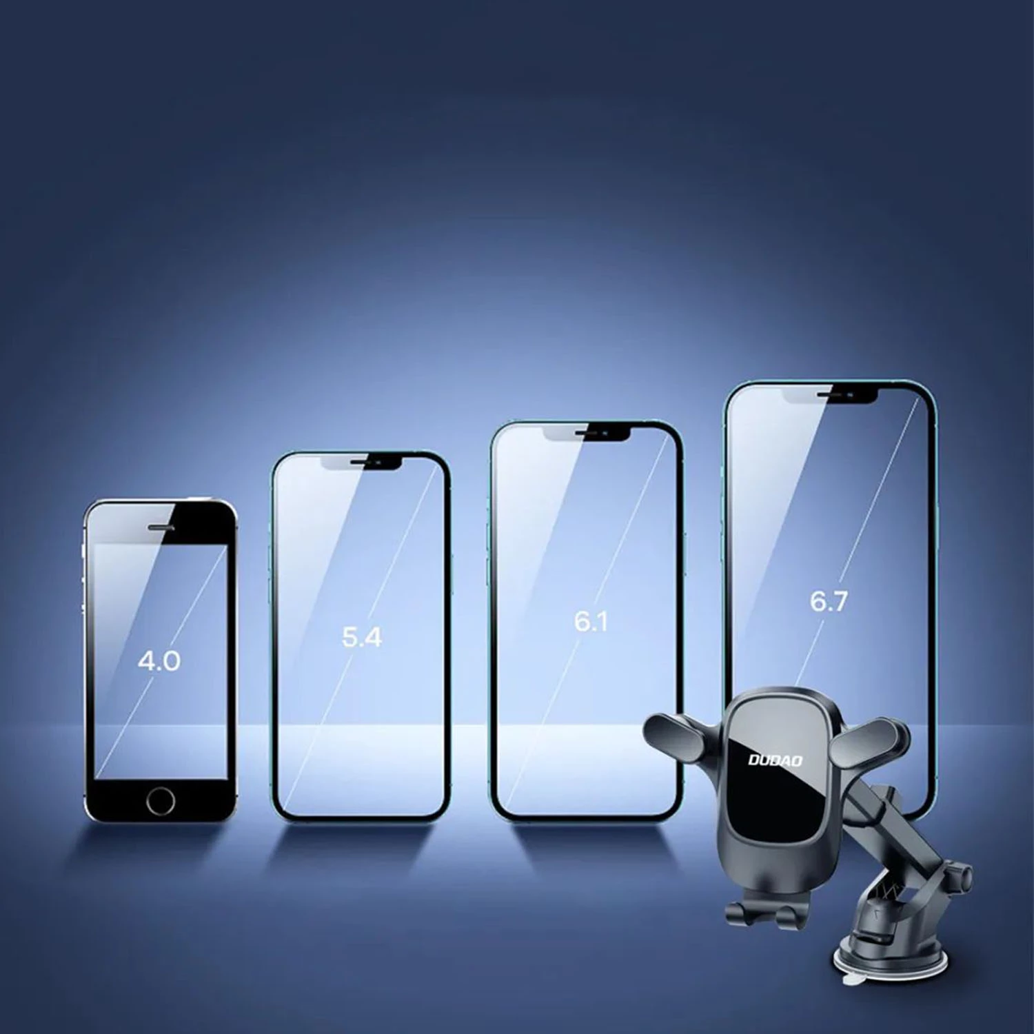 Mbajtës telefoni për veturë Dudao F5Pro, për kokpit, i zi