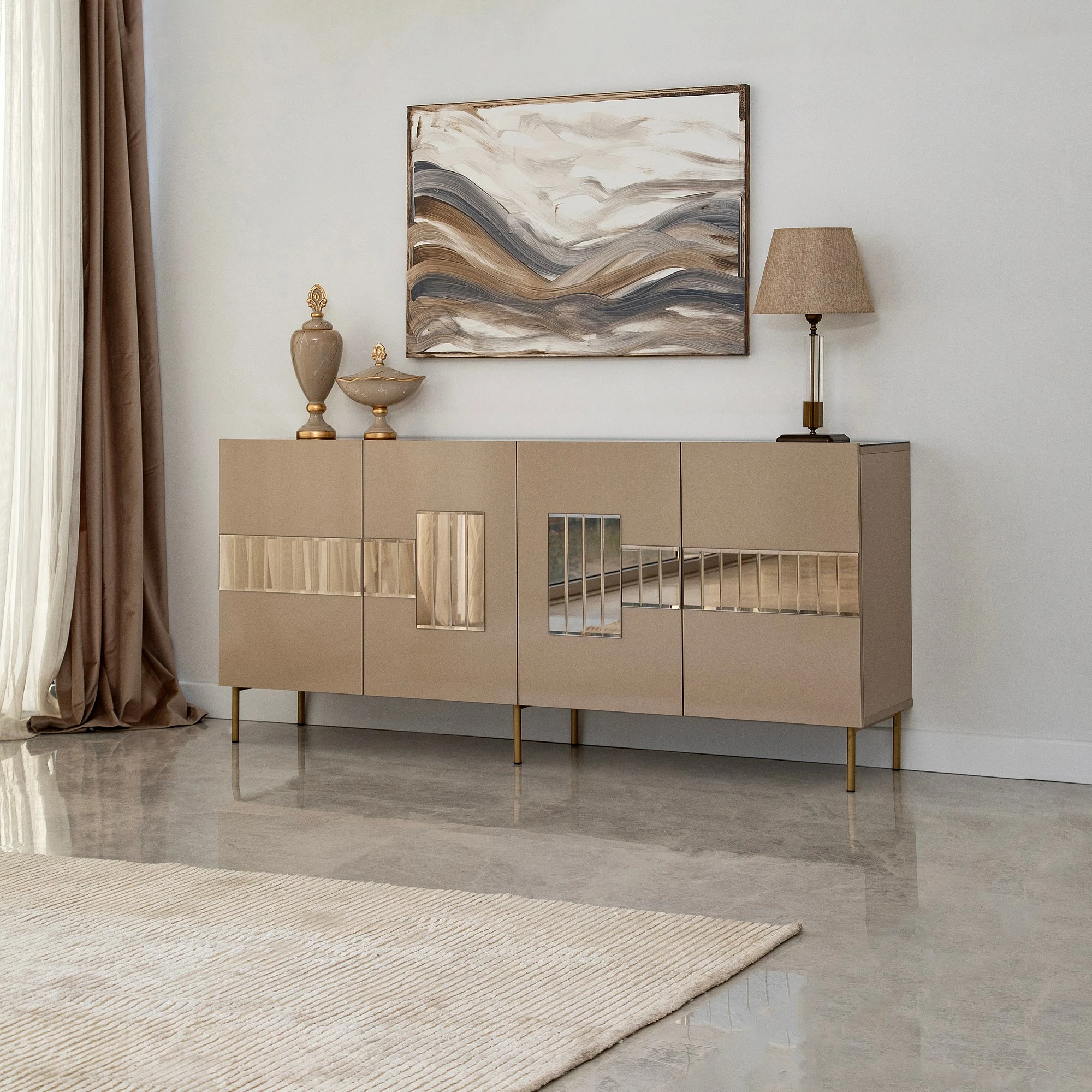 Konsol Skye Decor, Paris, bronz dhe ar